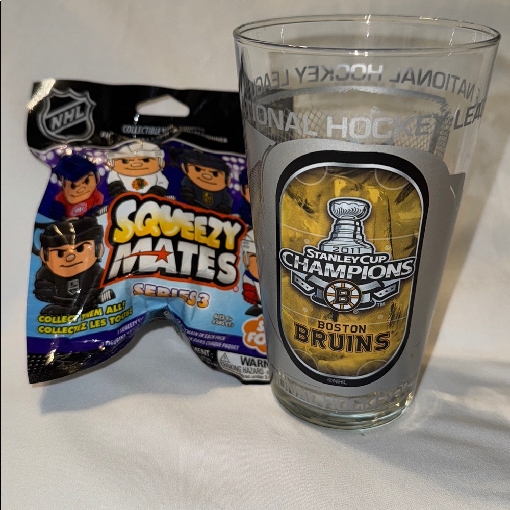 NEW 2011 NHL STANLEY CUP CHAMPIONS BOSTON BRUINS 3D COLLECTIBLE 17 oz PINT GLASS